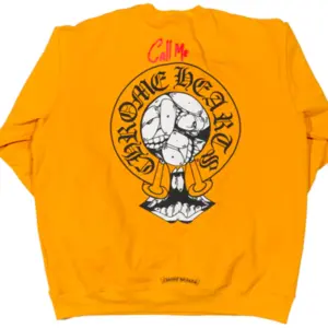 Chrome Hearts Crewneck Sweat Shirt Yellow